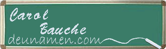Carol Bauche Visitenkarte